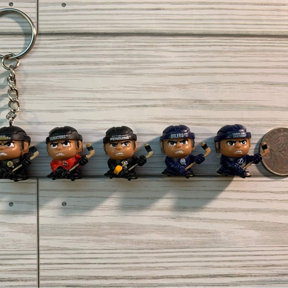 Teeny Mates NHL Boston Bruins Hockey Player Keychain Upcycled